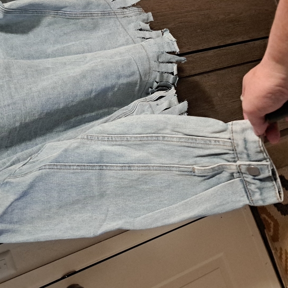 ❣️HP❣️New tweed denim fringe jacket - Picture 13 of 13